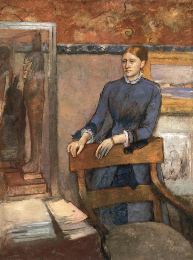 Helene Rouart in her Father-s study